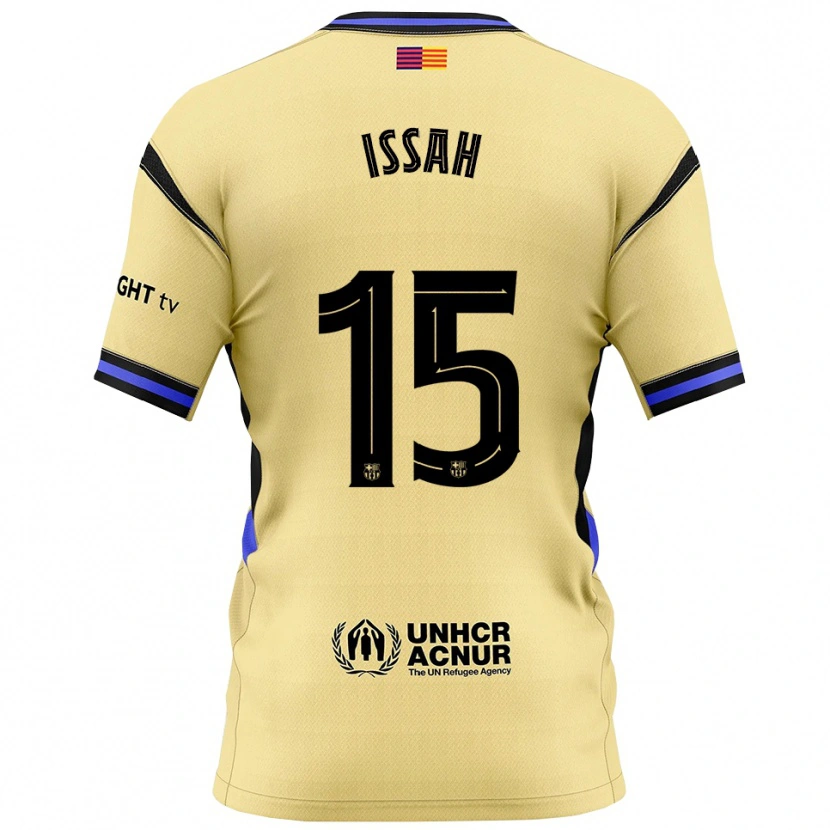 Danxen Dámské Aziz Issah #15 Žlutá Černá Daleko Hráčské Dresy 2025/26 Dres