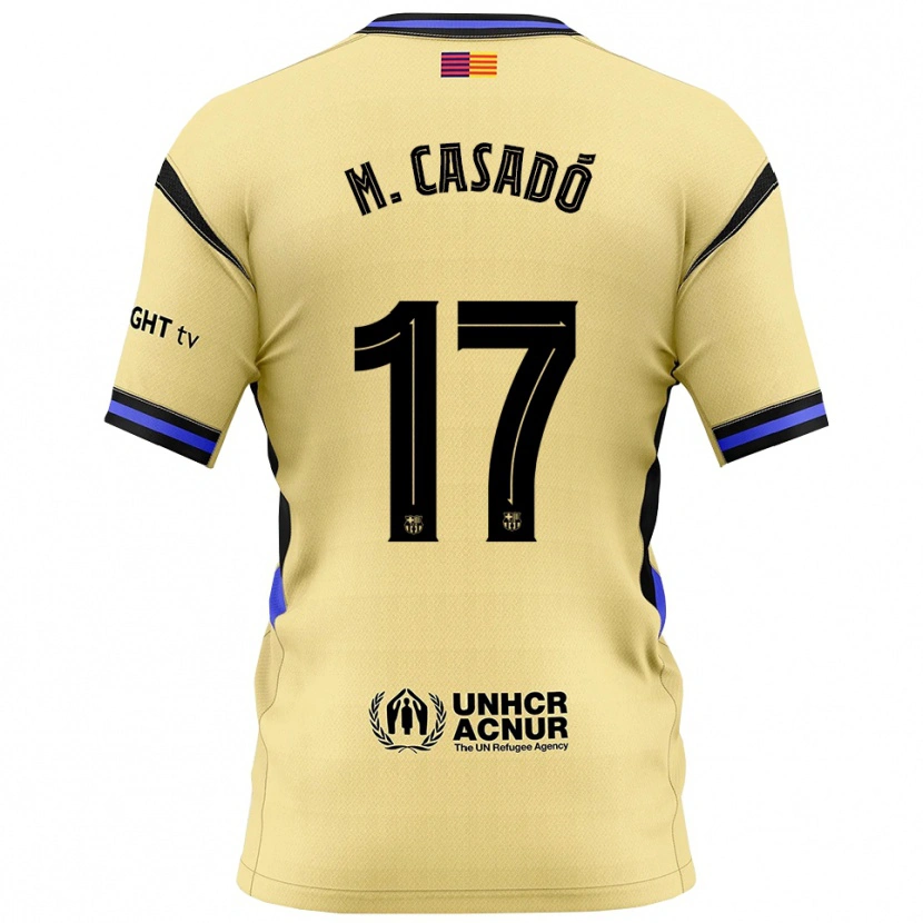 Danxen Dámské Marc Casadó #17 Žlutá Černá Daleko Hráčské Dresy 2025/26 Dres