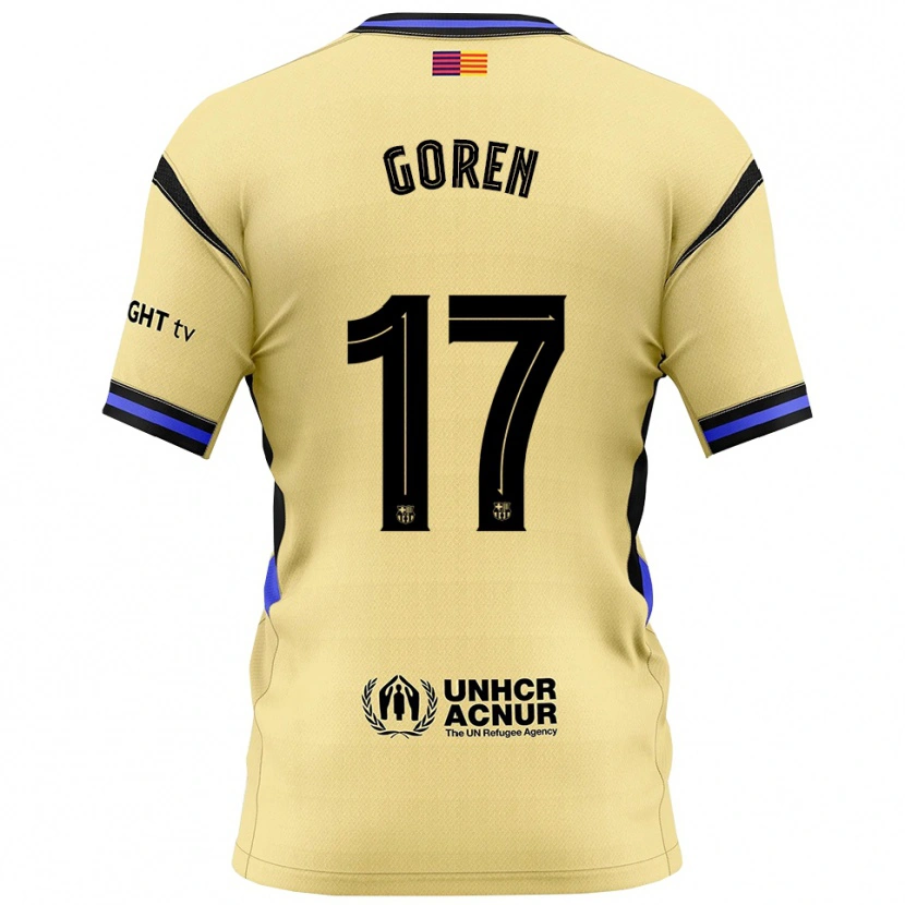 Danxen Dámské Orian Goren #17 Žlutá Černá Daleko Hráčské Dresy 2025/26 Dres