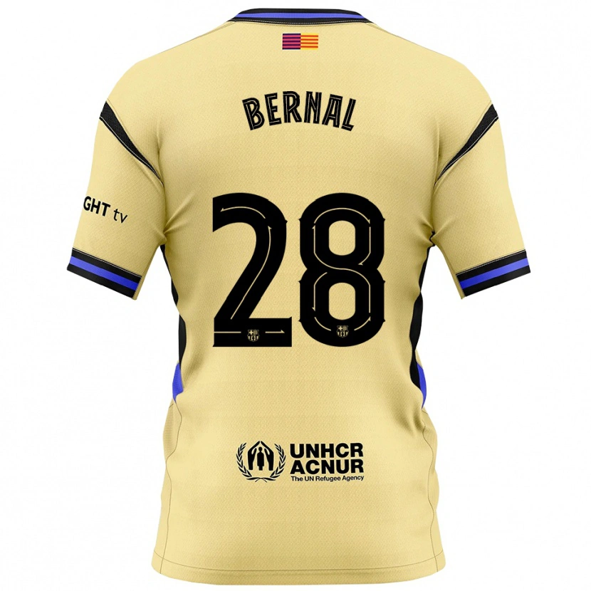 Danxen Dámské Marc Bernal #28 Žlutá Černá Daleko Hráčské Dresy 2025/26 Dres