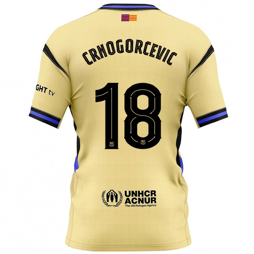 Danxen Dámské Ana-Maria Crnogorcevic #18 Žlutá Černá Daleko Hráčské Dresy 2025/26 Dres