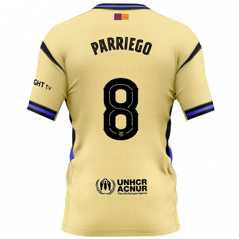 Danxen Dámské Marcos Parriego #8 Žlutá Černá Daleko Hráčské Dresy 2025/26 Dres