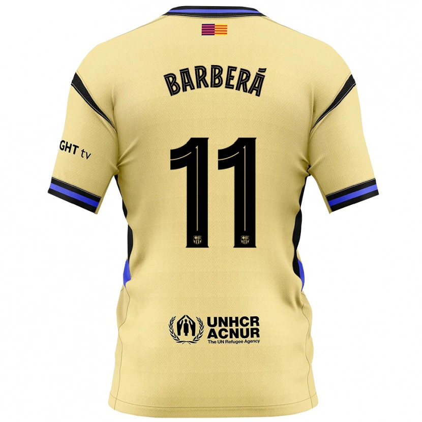 Danxen Dámské Víctor Barberá #11 Žlutá Černá Daleko Hráčské Dresy 2025/26 Dres