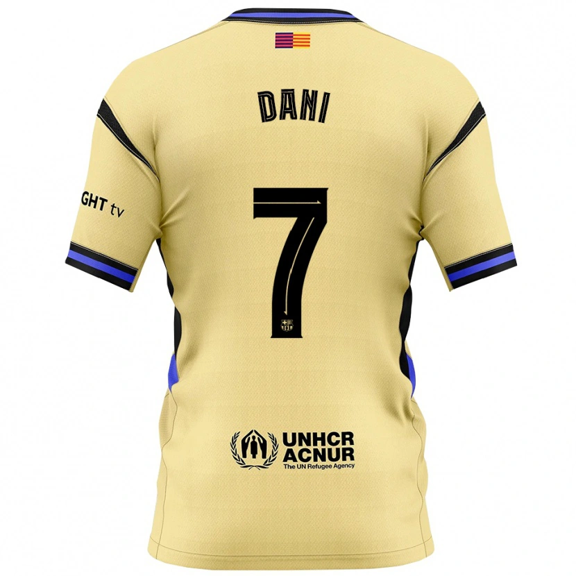 Danxen Dámské Dani Rodríguez #7 Žlutá Černá Daleko Hráčské Dresy 2025/26 Dres