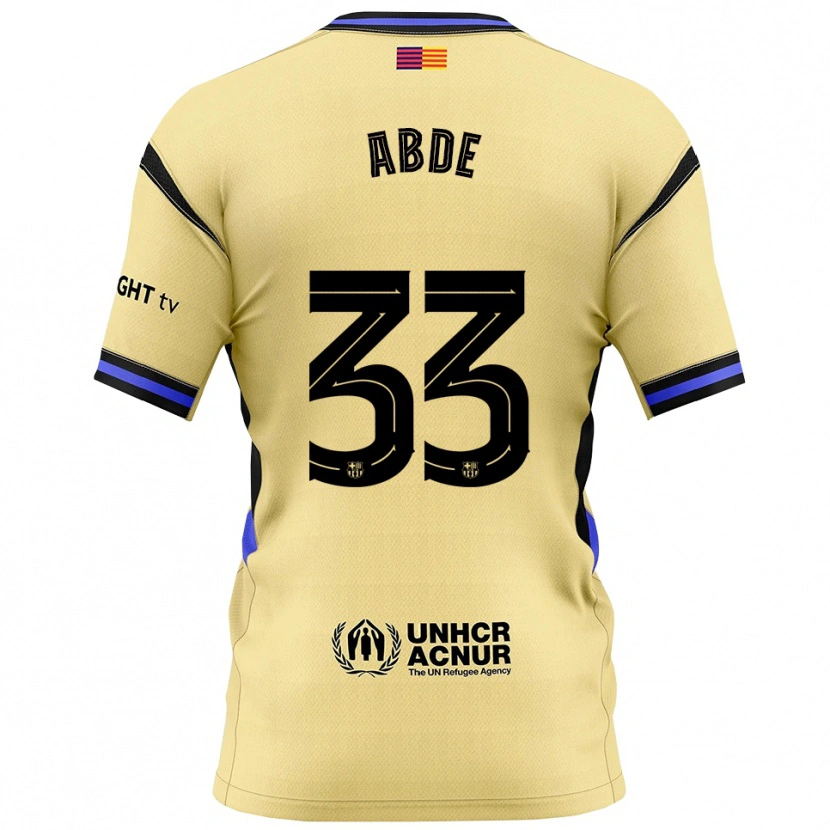 Danxen Dámské Ez Abde #33 Žlutá Černá Daleko Hráčské Dresy 2025/26 Dres