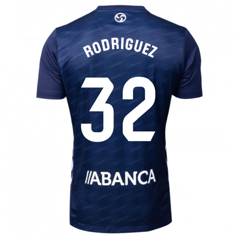 Danxen Dámské Javi Rodríguez #32 Tmavě Modrá Bílá Daleko Hráčské Dresy 2025/26 Dres
