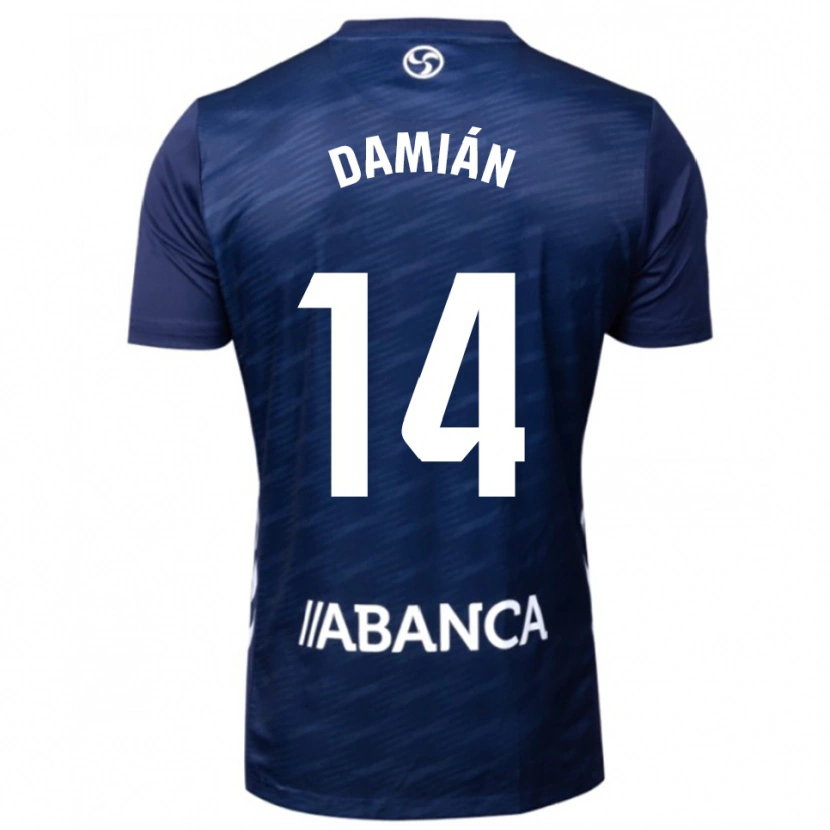 Danxen Dámské Damián Rodríguez #14 Tmavě Modrá Bílá Daleko Hráčské Dresy 2025/26 Dres