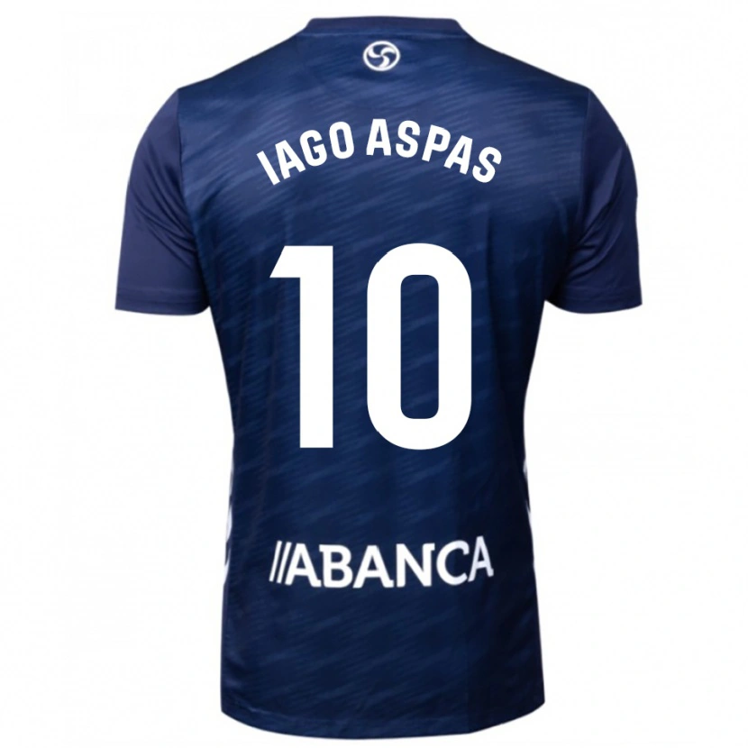 Danxen Dámské Iago Aspas #10 Tmavě Modrá Bílá Daleko Hráčské Dresy 2025/26 Dres