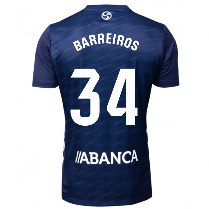 Danxen Dámské Iago Barreiros #34 Tmavě Modrá Bílá Daleko Hráčské Dresy 2025/26 Dres