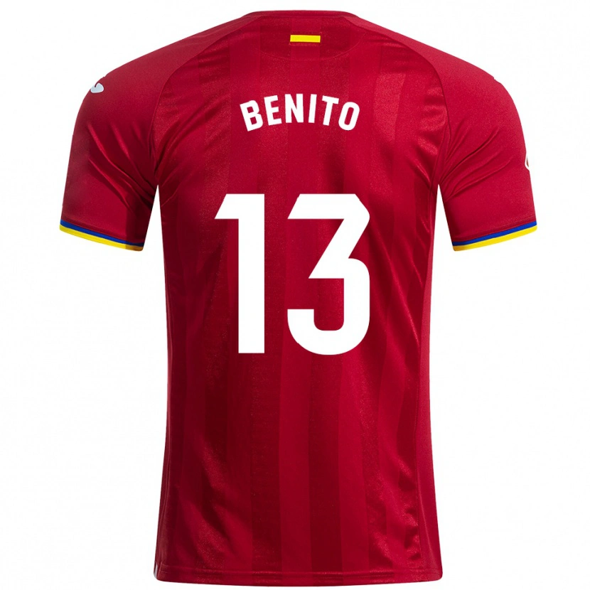 Danxen Dámské Jorge Benito #13 Červená Žlutá Modrá Daleko Hráčské Dresy 2025/26 Dres