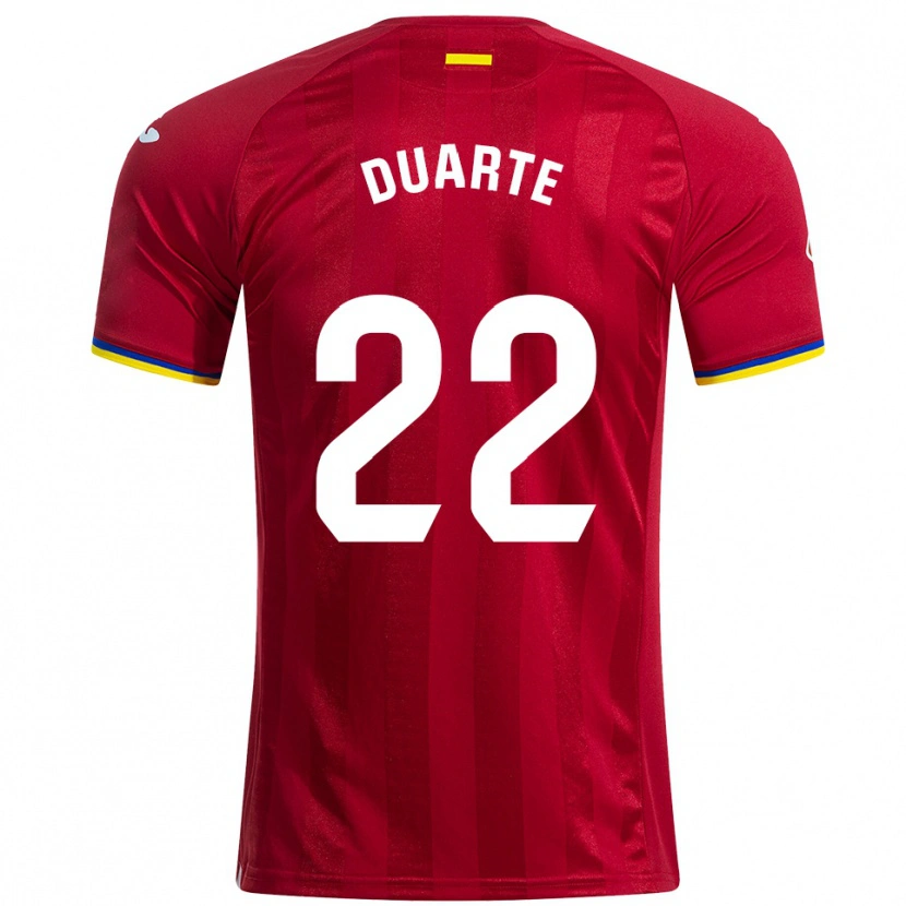 Danxen Dámské Domingos Duarte #22 Červená Žlutá Modrá Daleko Hráčské Dresy 2025/26 Dres