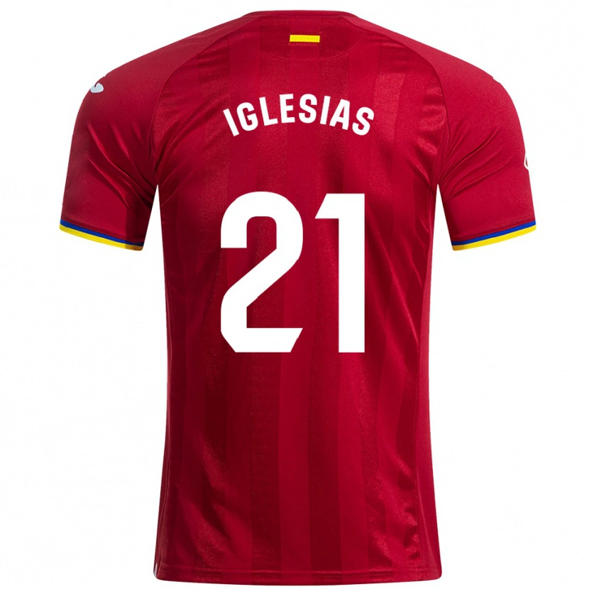 Danxen Dámské Juan Iglesias #21 Červená Žlutá Modrá Daleko Hráčské Dresy 2025/26 Dres