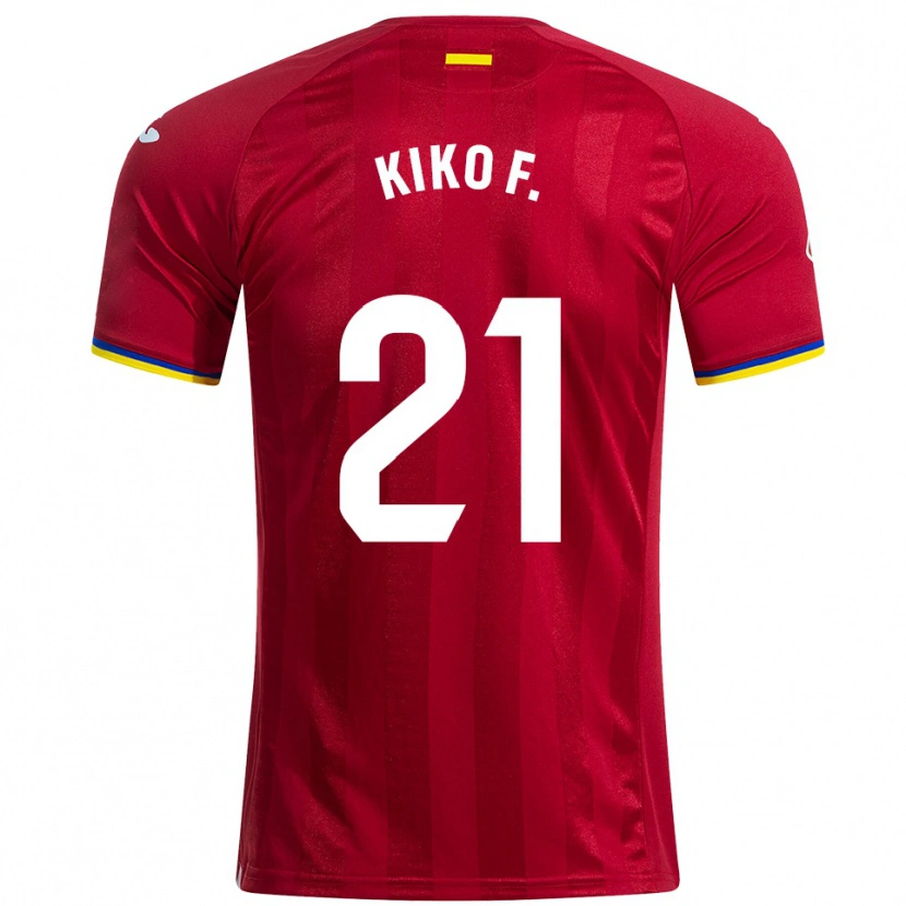Danxen Dámské Kiko Femenía #21 Červená Žlutá Modrá Daleko Hráčské Dresy 2025/26 Dres
