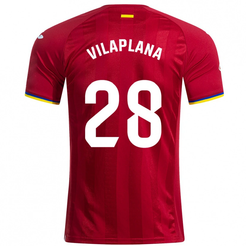 Danxen Dámské Marc Vilaplana #28 Červená Žlutá Modrá Daleko Hráčské Dresy 2025/26 Dres