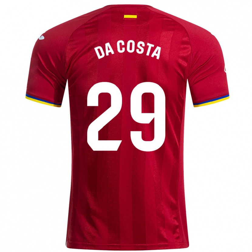 Danxen Dámské Coba Da Costa #29 Červená Žlutá Modrá Daleko Hráčské Dresy 2025/26 Dres