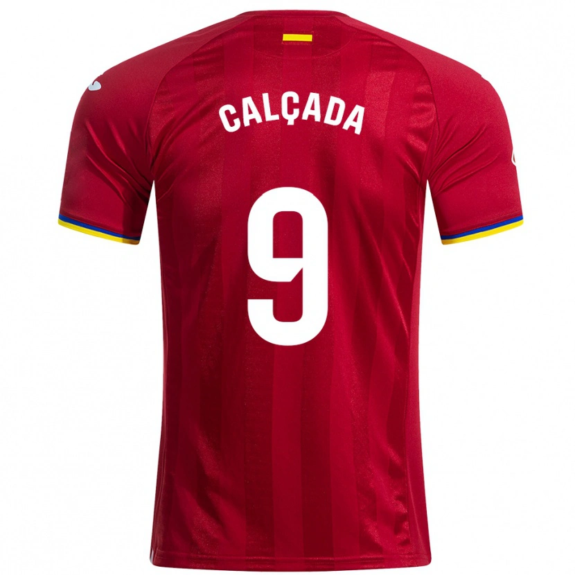 Danxen Dámské Gonzalo Calçada #9 Červená Žlutá Modrá Daleko Hráčské Dresy 2025/26 Dres
