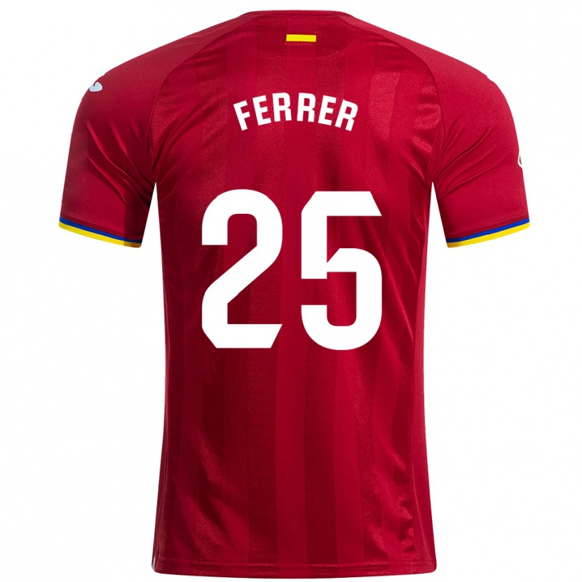 Danxen Dámské Diego Ferrer #25 Červená Žlutá Modrá Daleko Hráčské Dresy 2025/26 Dres