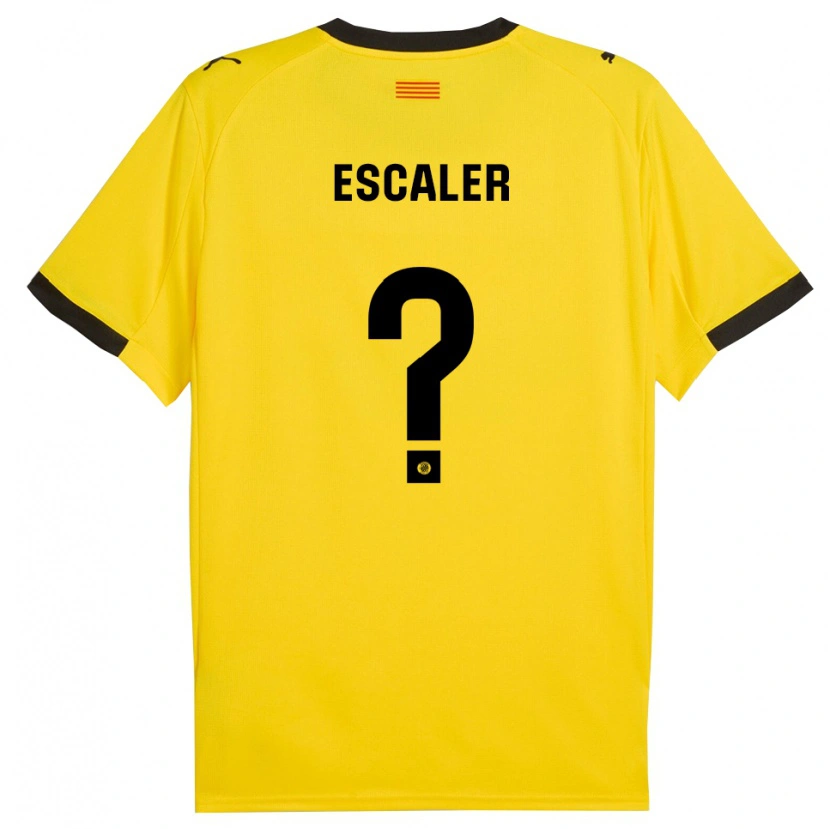 Danxen Dámské Joel Escaler #0 Žlutá Černá Daleko Hráčské Dresy 2025/26 Dres