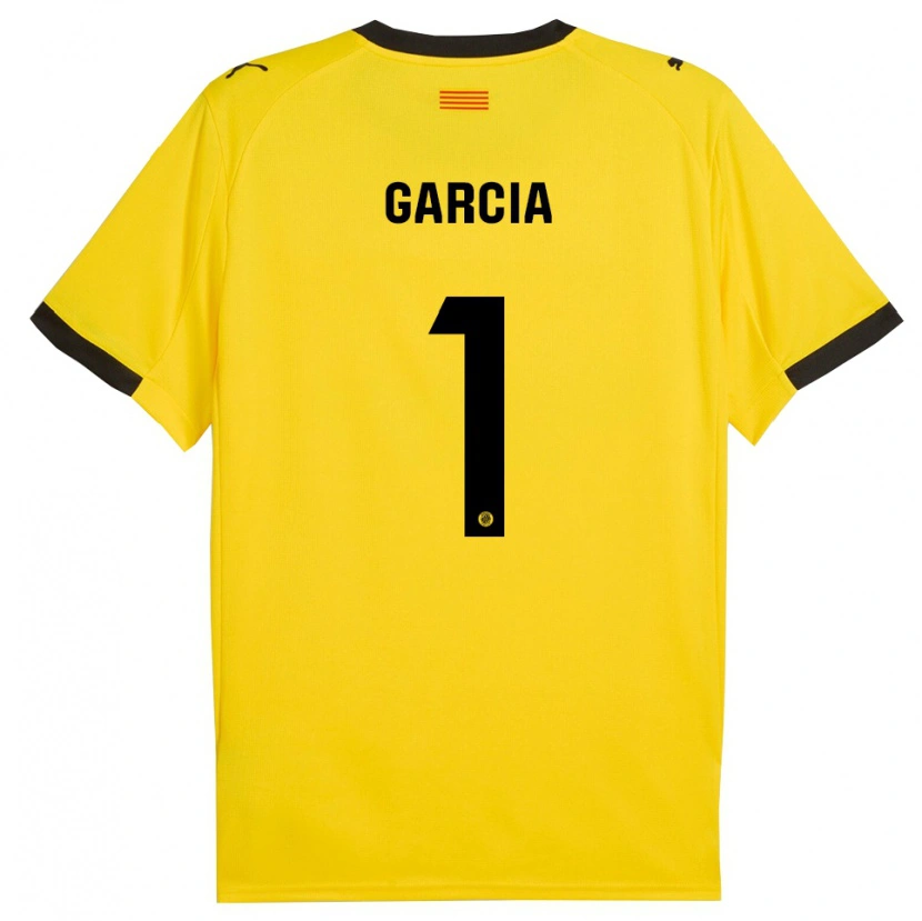Danxen Dámské Lucas García #1 Žlutá Černá Daleko Hráčské Dresy 2025/26 Dres