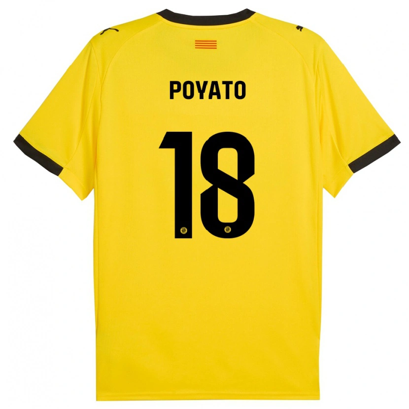 Danxen Dámské Marina Poyato #18 Žlutá Černá Daleko Hráčské Dresy 2025/26 Dres