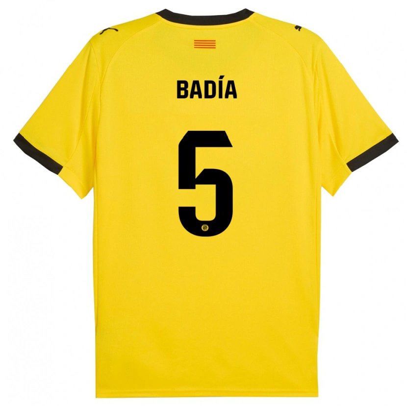 Danxen Dámské Guillem Badia #5 Žlutá Černá Daleko Hráčské Dresy 2025/26 Dres