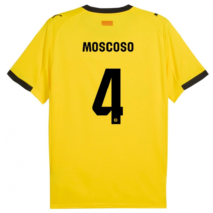 Danxen Dámské Miriam Moscoso #4 Žlutá Černá Daleko Hráčské Dresy 2025/26 Dres
