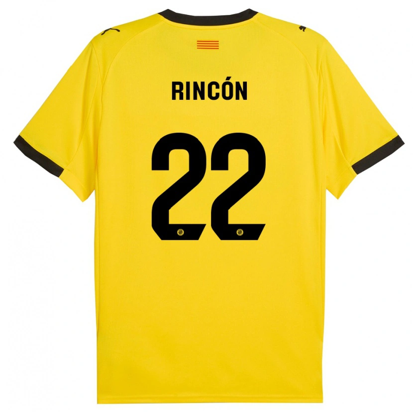 Danxen Dámské Hugo Rincón #22 Žlutá Černá Daleko Hráčské Dresy 2025/26 Dres