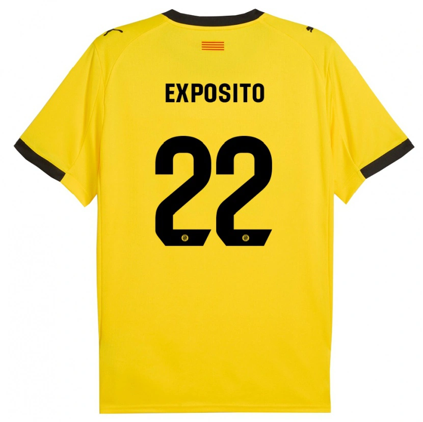 Danxen Dámské Samu Expósito #22 Žlutá Černá Daleko Hráčské Dresy 2025/26 Dres