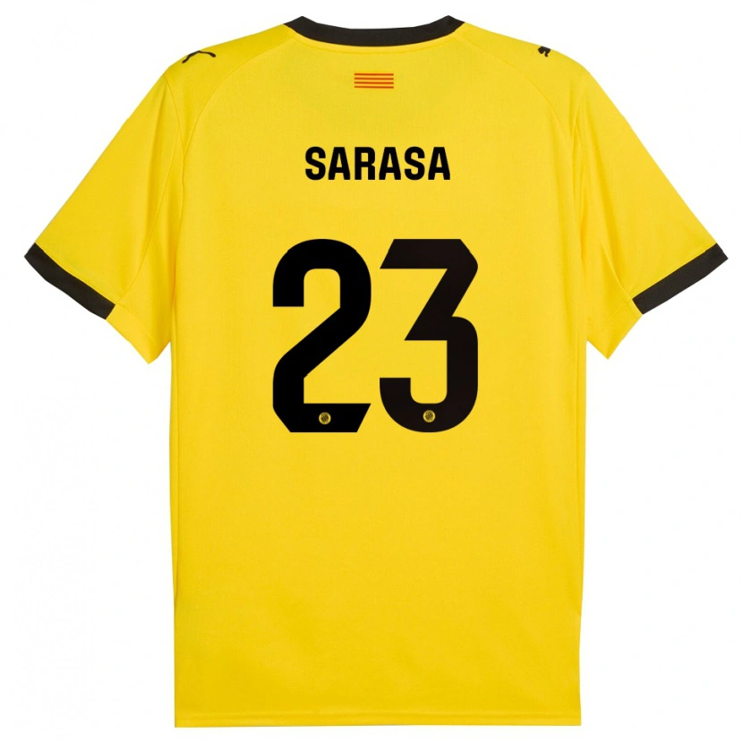 Danxen Dámské Javi Sarasa #23 Žlutá Černá Daleko Hráčské Dresy 2025/26 Dres
