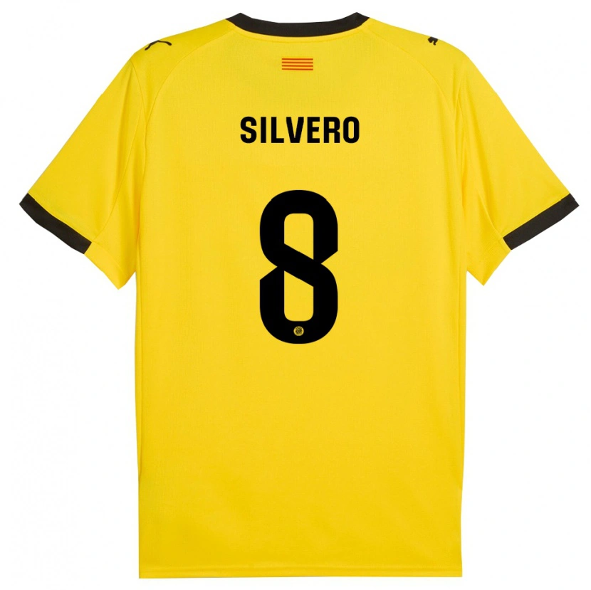 Danxen Dámské Pol Silvero #8 Žlutá Černá Daleko Hráčské Dresy 2025/26 Dres