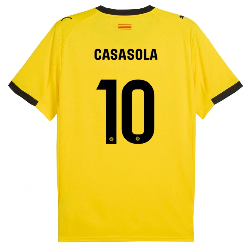 Danxen Dámské Derek Casasola #10 Žlutá Černá Daleko Hráčské Dresy 2025/26 Dres