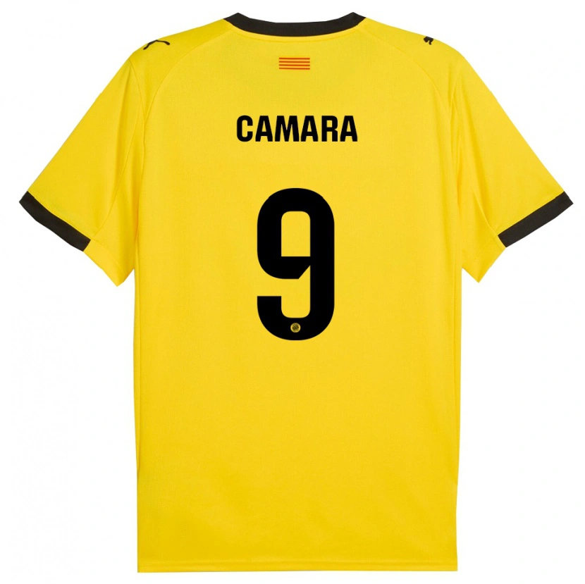 Danxen Dámské Dawda Camara #9 Žlutá Černá Daleko Hráčské Dresy 2025/26 Dres