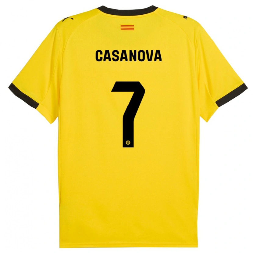 Danxen Dámské Àstrid Casanova #7 Žlutá Černá Daleko Hráčské Dresy 2025/26 Dres