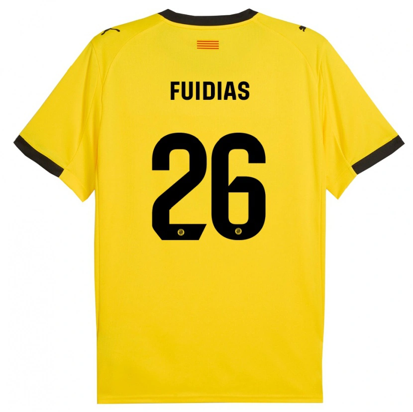 Danxen Dámské Toni Fuidias #26 Žlutá Černá Daleko Hráčské Dresy 2025/26 Dres