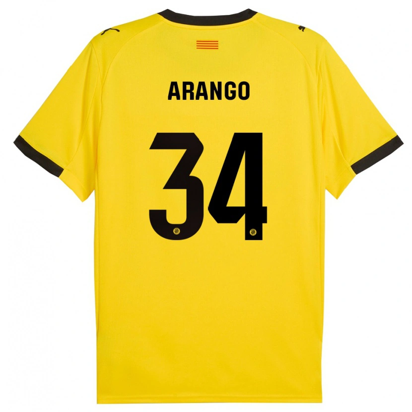 Danxen Dámské Juan Arango #34 Žlutá Černá Daleko Hráčské Dresy 2025/26 Dres