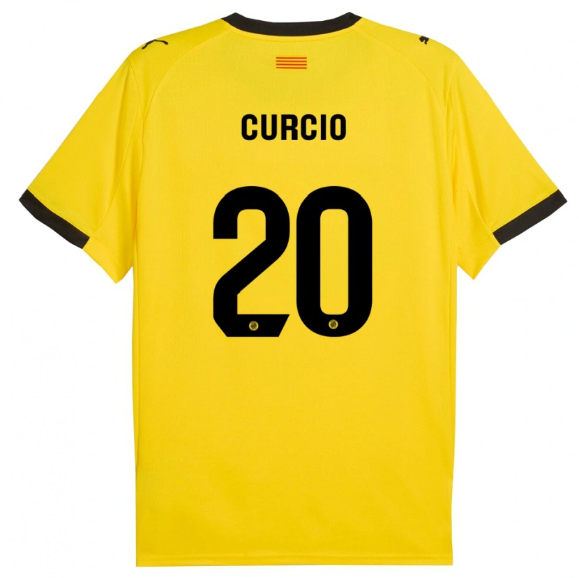 Danxen Dámské Daniel Curcio #20 Žlutá Černá Daleko Hráčské Dresy 2025/26 Dres