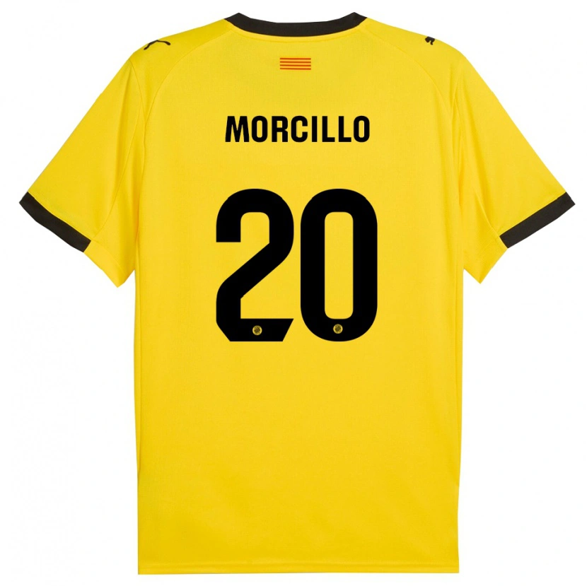 Danxen Dámské Luis Morcillo #20 Žlutá Černá Daleko Hráčské Dresy 2025/26 Dres