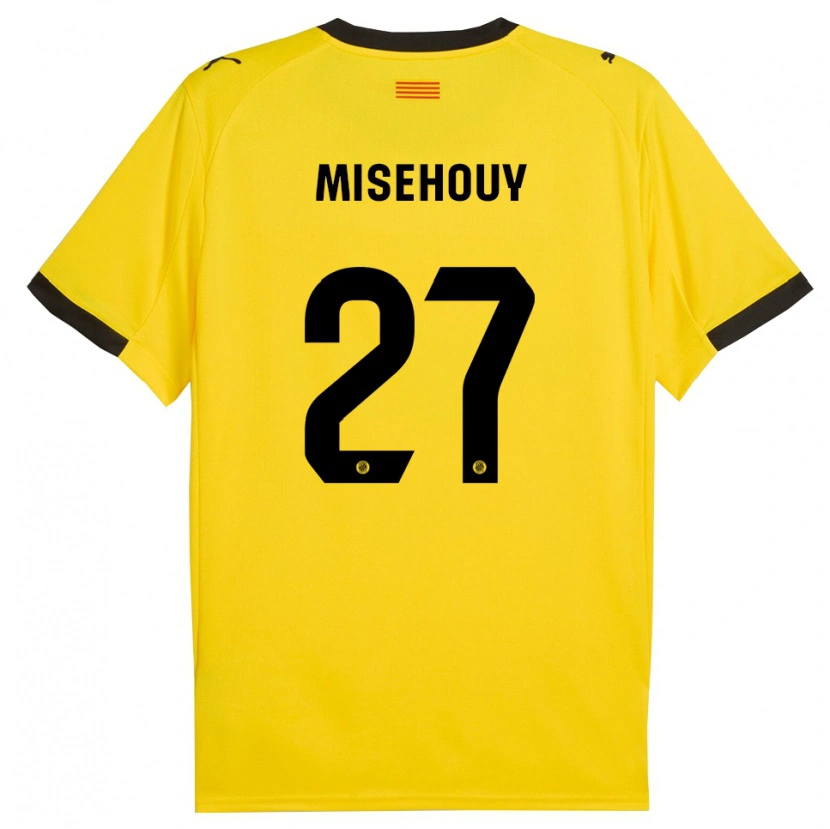 Danxen Dámské Gabriel Misehouy #27 Žlutá Černá Daleko Hráčské Dresy 2025/26 Dres