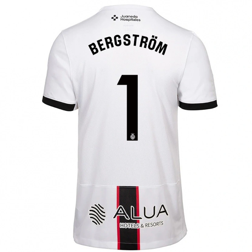Danxen Dámské Lucas Bergström #1 Bílá Černá Daleko Hráčské Dresy 2025/26 Dres