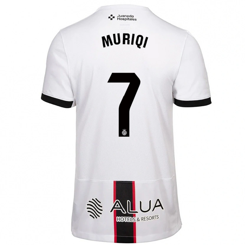 Danxen Dámské Vedat Muriqi #7 Bílá Černá Daleko Hráčské Dresy 2025/26 Dres