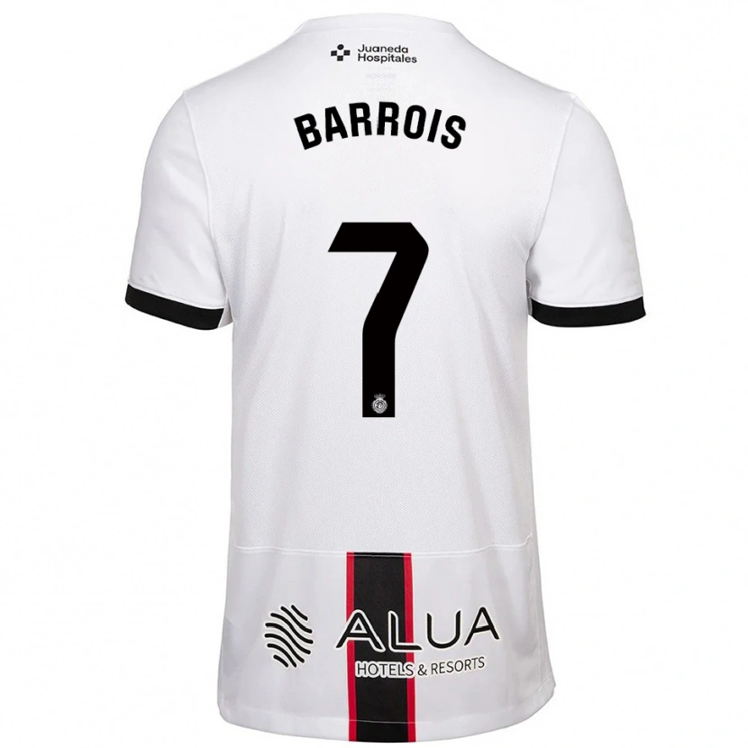 Danxen Dámské Eliott Barrois #7 Bílá Černá Daleko Hráčské Dresy 2025/26 Dres
