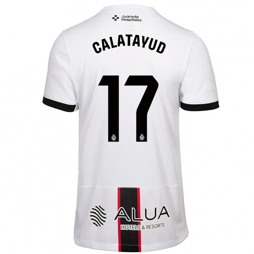 Danxen Dámské Miguel Calatayud #17 Bílá Černá Daleko Hráčské Dresy 2025/26 Dres