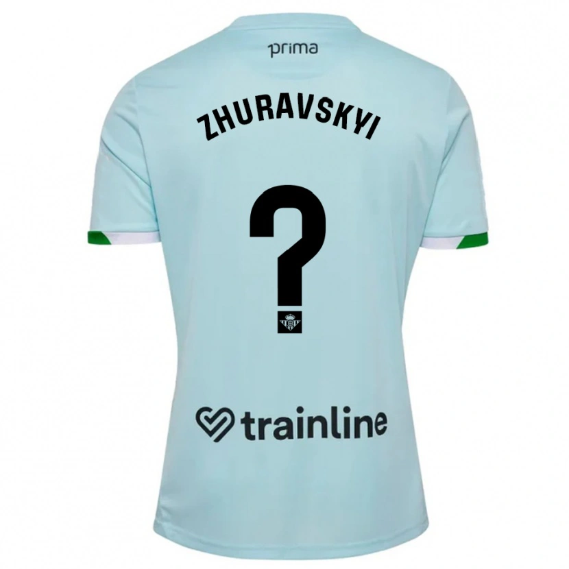 Danxen Dámské Yan Zhuravskyi #0 Nebesky Modrá Zelená Daleko Hráčské Dresy 2025/26 Dres