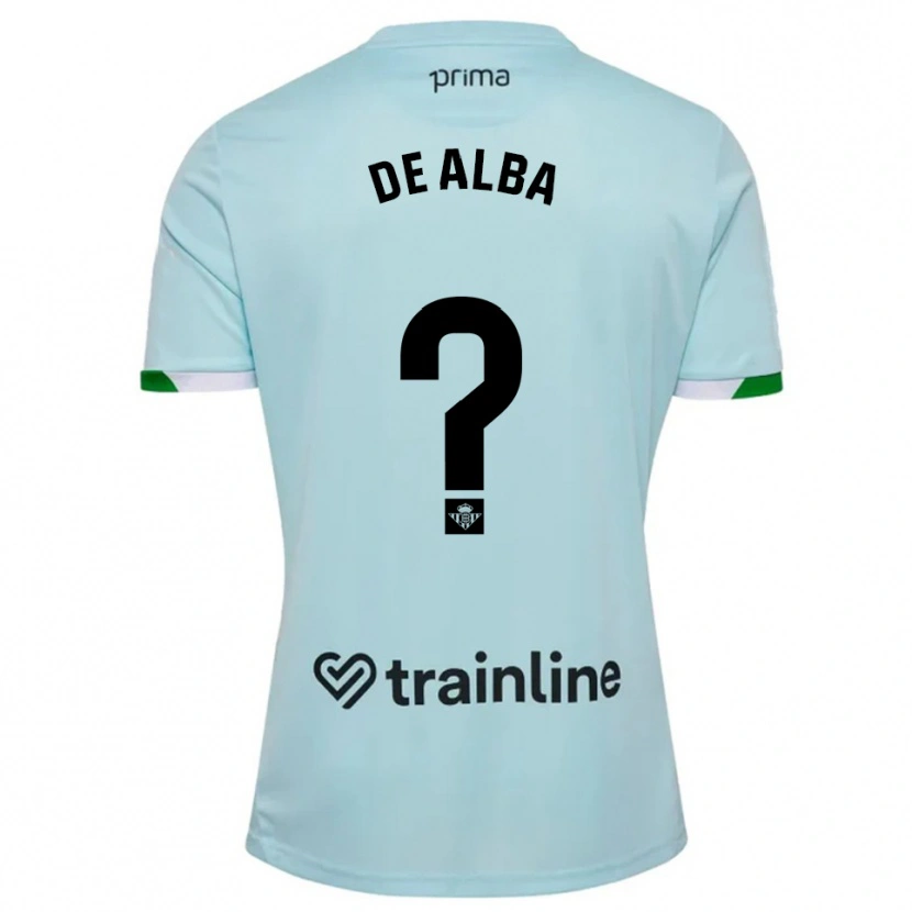 Danxen Dámské Luismi De Alba #0 Nebesky Modrá Zelená Daleko Hráčské Dresy 2025/26 Dres