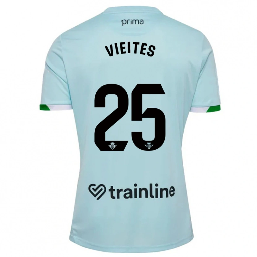 Danxen Dámské Fran Vieites #25 Nebesky Modrá Zelená Daleko Hráčské Dresy 2025/26 Dres