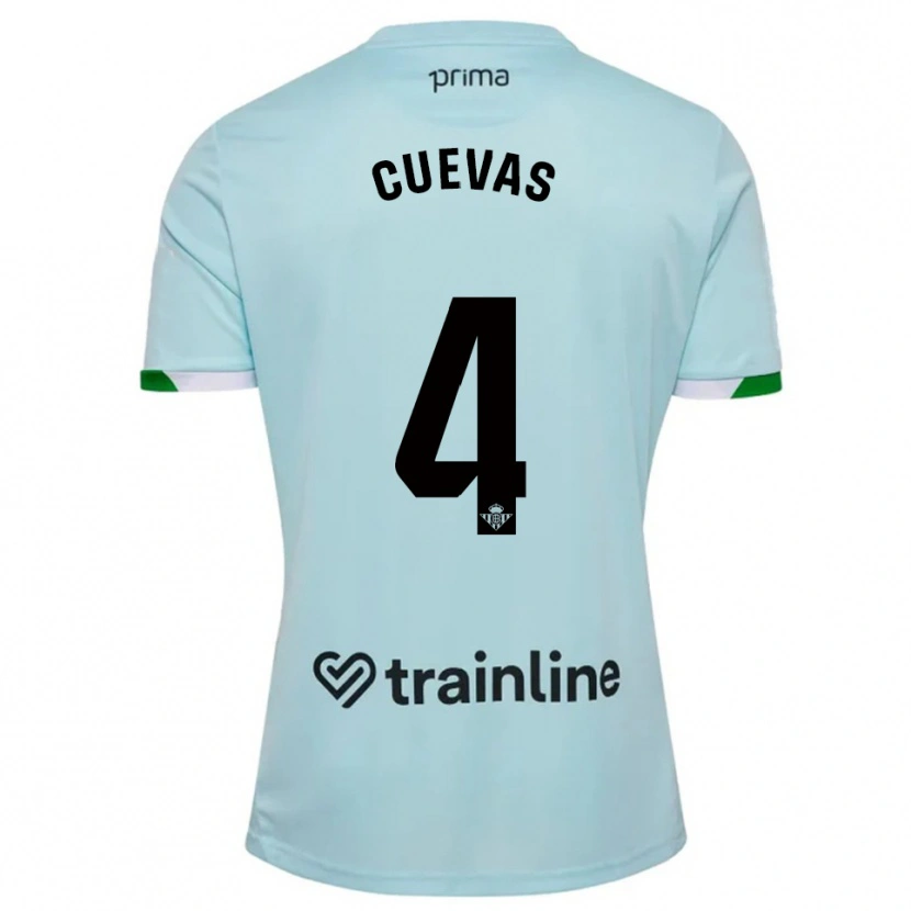 Danxen Dámské Miguel Cuevas #4 Nebesky Modrá Zelená Daleko Hráčské Dresy 2025/26 Dres
