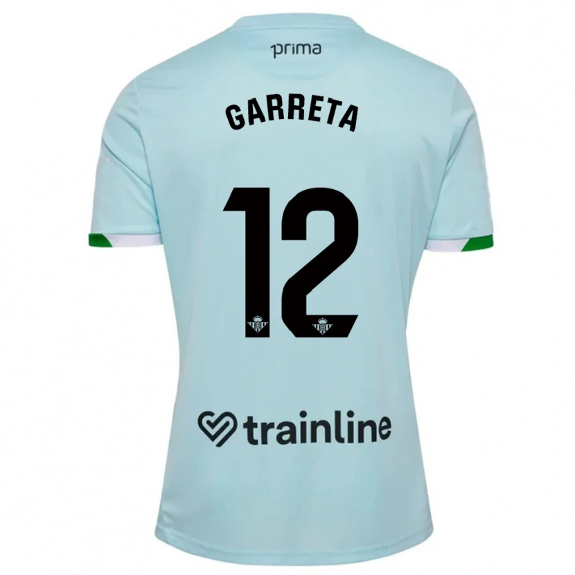 Danxen Dámské Félix Garreta #12 Nebesky Modrá Zelená Daleko Hráčské Dresy 2025/26 Dres