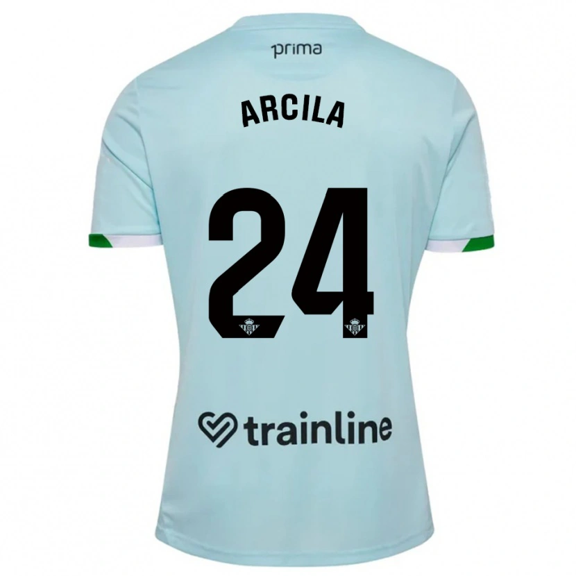 Danxen Dámské Jhon Arcila #24 Nebesky Modrá Zelená Daleko Hráčské Dresy 2025/26 Dres