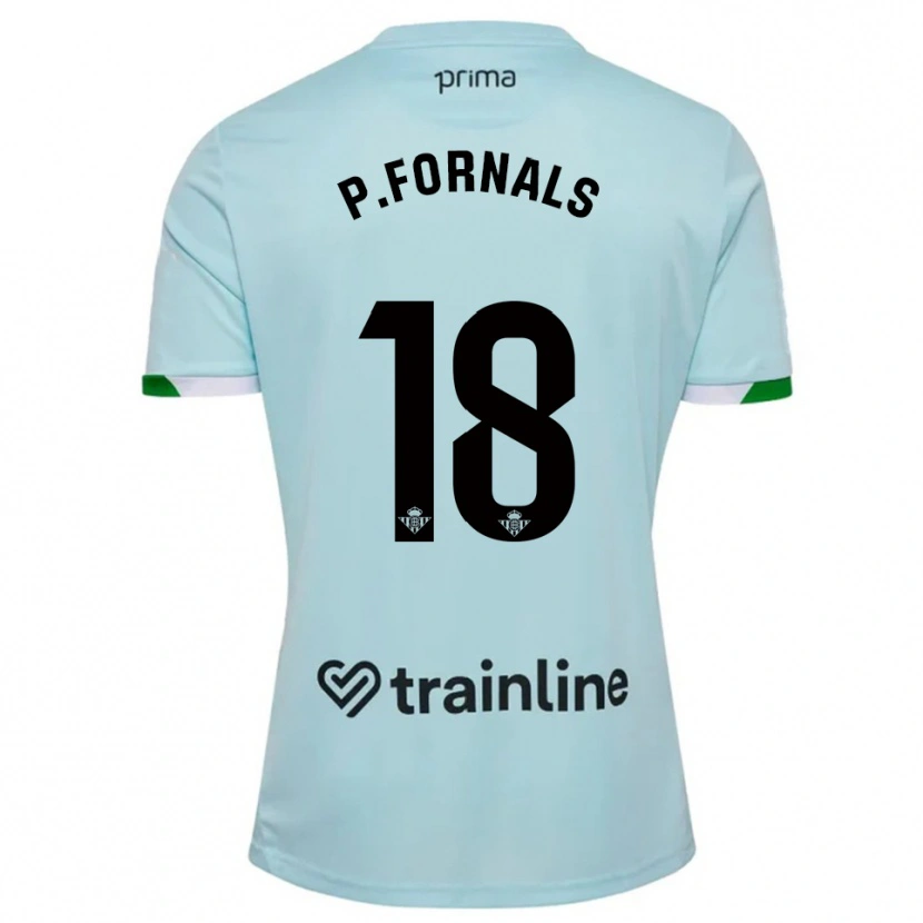 Danxen Dámské Pablo Fornals #18 Nebesky Modrá Zelená Daleko Hráčské Dresy 2025/26 Dres