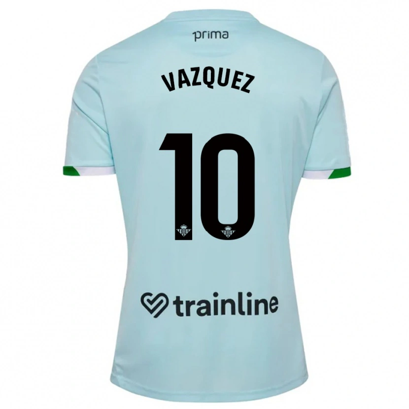 Danxen Dámské Alejandro Vázquez #10 Nebesky Modrá Zelená Daleko Hráčské Dresy 2025/26 Dres